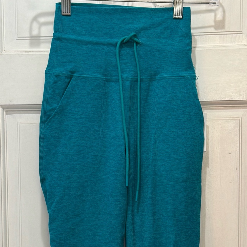 Beyond Yoga Turquoise Drawstring Pants Size XS